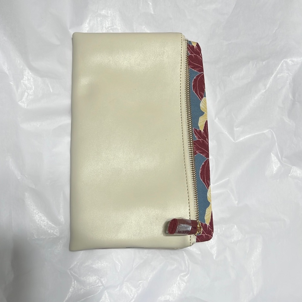 Rachel Pally leather trimmed clutch bag